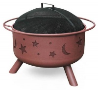 Landmann 28335 Big Sky Stars & Moons Fire Pit, Georgia Clay, 12.5-inches deep Landmann 28335 Big Sky Stars & Moons Fire Pit, Georgia Clay, 12.5-inches deep