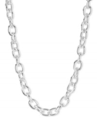 Go for an understated, yet stylish look with the link necklace from Robert Lee Morris. It's crafted from silver-tone mixed metal and features a toggle closure. Approximate length: 17 inches. Approximate drop: 1/2 inch. Go for an understated, yet stylish look with the link necklace from Robert Lee Morris. It's crafted from silver-tone mixed metal and features a toggle closure. Approximate length: 17 inches. Approximate drop: 1/2 inch.