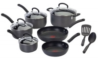 T-fal E918SC64 Ultimate Hard Anodized Nonstick Expert Interior Thermo-Spot Heat Indicator Anti-Warp Base Dishwasher Safe 12-Piece Cookware Set, Gray T-fal E918SC64 Ultimate Hard Anodized Nonstick Expert Interior Thermo-Spot Heat Indicator Anti-Warp Base Dishwasher Safe 12-Piece Cookware Set, Gray