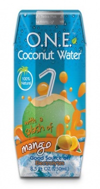 O.N.E. Coconut Water with a Splash of Mango, 8.5-Ounce Aseptic Containers (Pack of 12) O.N.E. Coconut Water with a Splash of Mango, 8.5-Ounce Aseptic Containers (Pack of 12)