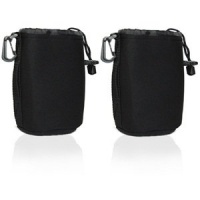 Cosmos ® 2 PCS Black Small DSLR camera Drawstring Soft Neoprene Lens Pouch Bag Cover for Sony Canon Nikon Pentax Olympus Panasonic with Cosmos Fastening Strap Cosmos ® 2 PCS Black Small DSLR camera Drawstring Soft Neoprene Lens Pouch Bag Cover for Sony Canon Nikon Pentax Olympus Panasonic with Cosmos Fastening Strap