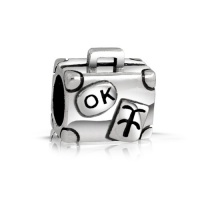 Bling Jewelry Sterling Silver Travelers Luggage Charm Bead Pandora Compatible Bling Jewelry Sterling Silver Travelers Luggage Charm Bead Pandora Compatible