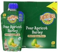 Earth's Best 2nd Fruit & Grain Puree, Pear, Apricot, Barley, 4.2-Ounce Pouches (Pack of 12) Earth's Best 2nd Fruit & Grain Puree, Pear, Apricot, Barley, 4.2-Ounce Pouches (Pack of 12)