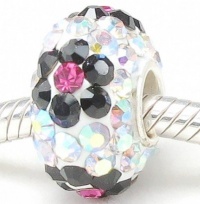 Sterling Silver Core Stunning Swarovski Flowers Crystal Bead Compatible with Pandora Trollbeads Chamilia Silverado and Biagi Charms Bracelets. Sterling Silver Core Stunning Swarovski Flowers Crystal Bead Compatible with Pandora Trollbeads Chamilia Silverado and Biagi Charms Bracelets.