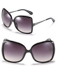 Look and feel like a celebrity in these large butterfly sunglasses from MARC BY MARC JACOBS. Look and feel like a celebrity in these large butterfly sunglasses from MARC BY MARC JACOBS.