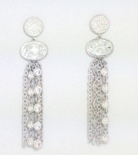 Lora Paolo Cubic Zirconia Pave Fringe Dangle Statement Earrings Lora Paolo Cubic Zirconia Pave Fringe Dangle Statement Earrings