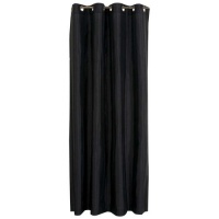 Stylemaster Tribeca 56 by 95-Inch Faux Silk Grommet Panel, Onyx Stylemaster Tribeca 56 by 95-Inch Faux Silk Grommet Panel, Onyx