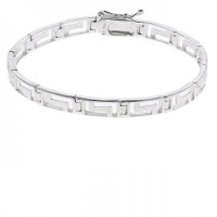 Giani Bernini Sterling Silver Greek Key Link Bracelet Giani Bernini Sterling Silver Greek Key Link Bracelet