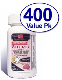 Diphenhydramine HCl 25 Mg Allergy Medicine and Antihistamine Compare to Active Ingredient of Benadryl® Allergy Generic - 400 Tablets Diphenhydramine HCl 25 Mg Allergy Medicine and Antihistamine Compare to Active Ingredient of Benadryl® Allergy Generic - 400 Tablets