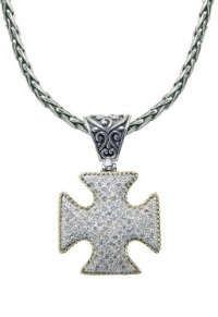Effy Jewlery Balissima Diamond Maltese Cross Pendant, .55 TCW
