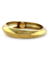Perfectly polished. Vince Camuto's slip-on bangle bracelet adds a layer of instant style. Crafted in gold tone mixed metal. Approximate diameter: 2-1/2 inches. Perfectly polished. Vince Camuto's slip-on bangle bracelet adds a layer of instant style. Crafted in gold tone mixed metal. Approximate diameter: 2-1/2 inches.