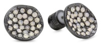 Kenneth Cole New York Modern Opal Pave Disc Stud Earrings Kenneth Cole New York Modern Opal Pave Disc Stud Earrings
