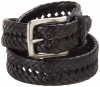 Tommy Hilfiger Mens Braided Belt, Black, 34