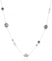 Judith Jack Pearl Moon Item 18 Sterling Silver, Marcasite and Abalone Rope Necklace Judith Jack Pearl Moon Item 18 Sterling Silver, Marcasite and Abalone Rope Necklace
