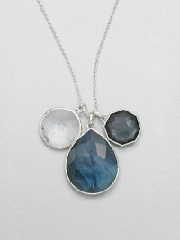 From the Wonderland Collection. An exquisite style featuring mixed doublets in various shapes and sizes set in sleek sterling silver on a delicate link chain. Mother-of-pearl and hand-faceted clear quartz accented doubletsSterling silverLength, about 32 adjustableLargest pendant size, about 2Lobster clasp closureImported From the Wonderland Collection. An exquisite style featuring mixed doublets in various shapes and sizes set in sleek sterling silver on a delicate link chain. Mother-of-pearl and hand-faceted clear quartz accented doubletsSterling silverLength, about 32 adjustableLargest pendant size, about 2Lobster clasp closureImported