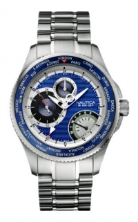 Nautica Men's N19543G NCS 400 Multifunction Blue Dial Watch Nautica Men's N19543G NCS 400 Multifunction Blue Dial Watch