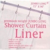 Carnation Home Fashions Jumbo Long Vinyl Shower Curtain Liner, 72-Inch by 96-Inch, Super Clear