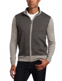 Geoffrey Beene Men's Zip Tweed Cardigan Sweater Geoffrey Beene Men's Zip Tweed Cardigan Sweater