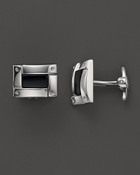 Striking onyx enhances the gleam of sterling silver. By Dolan & Bullock. From the Stone Accent Collection. Striking onyx enhances the gleam of sterling silver. By Dolan & Bullock. From the Stone Accent Collection.