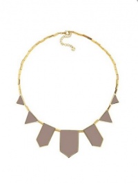 House of Harlow 1960 Khaki Leather Stations Necklace House of Harlow 1960 Khaki Leather Stations Necklace