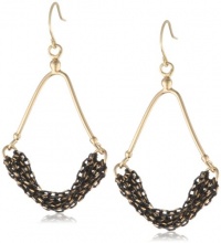 Kenneth Cole New York Black and Gold Multi-Chain Chandelier Earrings Kenneth Cole New York Black and Gold Multi-Chain Chandelier Earrings