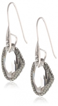 Sterling Silver Swarovski Crystal Abstract Drop Earrings Sterling Silver Swarovski Crystal Abstract Drop Earrings