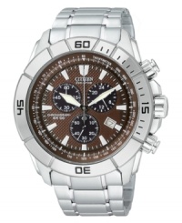 Well-rounded timepiece style by Citizen. Well-rounded timepiece style by Citizen.