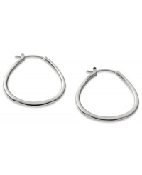 A classic hoop earring from Fossil molded into a chic teardrop shape. Crafted in polished stainless steel. A classic hoop earring from Fossil molded into a chic teardrop shape. Crafted in polished stainless steel.