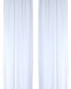 Ricardo Oyster Bay Sheer Voile Curtain Panel, 45-Inch Long, White