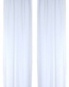 Ricardo Oyster Bay Sheer Voile Curtain Panel, 45-Inch Long, White