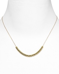Vanessa Mooney takes the basic beaded necklace downtown with striking gold-plated stations. Follow the style set and wear yours layered beneath jersey basics. Vanessa Mooney takes the basic beaded necklace downtown with striking gold-plated stations. Follow the style set and wear yours layered beneath jersey basics.