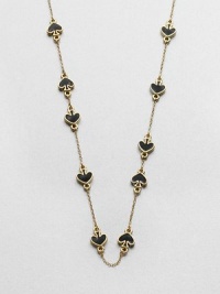 A charming piece with enamel accented stations on a link chain. EnamelGoldtoneLength, about 32Slip-on styleImported A charming piece with enamel accented stations on a link chain. EnamelGoldtoneLength, about 32Slip-on styleImported