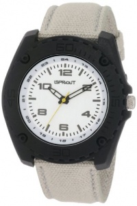 Sprout Men's ST3004BKBKKH Eco-Friendly Bone Organic Cotton Strap Watch Sprout Men's ST3004BKBKKH Eco-Friendly Bone Organic Cotton Strap Watch