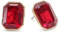 Anne Klein PALATINE Gold-Tone Ruby Red Colored Earrings Anne Klein PALATINE Gold-Tone Ruby Red Colored Earrings