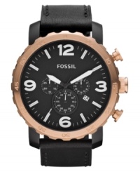 A versatile timepiece from Fossil's Nate collection that allows you to look stylish in any setting. A versatile timepiece from Fossil's Nate collection that allows you to look stylish in any setting.
