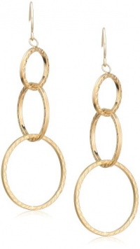 Klassics 10k Yellow Gold Triple-Circle Diamond-Cut Earrings Klassics 10k Yellow Gold Triple-Circle Diamond-Cut Earrings