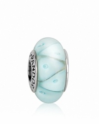 Add chic psychedelic style to your bracelet with this patterned murano glass charm. Logo-engraved sterling silver trim displays the PANDORA signature. Add chic psychedelic style to your bracelet with this patterned murano glass charm. Logo-engraved sterling silver trim displays the PANDORA signature.