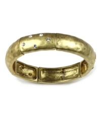 Get star appeal in this sparkling beauty. Jones New York bracelet features shimmering crystals set in gold tone mixed metal. Bracelet stretches to fit wrist. Approximate diameter: 2-1/4 inches. Get star appeal in this sparkling beauty. Jones New York bracelet features shimmering crystals set in gold tone mixed metal. Bracelet stretches to fit wrist. Approximate diameter: 2-1/4 inches.