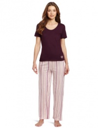 Izod Women's Knit Stripe Pajama Set Izod Women's Knit Stripe Pajama Set