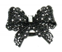 Betsey Johnson Jewelry Iconic Jet Crystal Bow Ring New 2012 Betsey Johnson Jewelry Iconic Jet Crystal Bow Ring New 2012