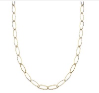 Giani Bernini 24k Gold Over Sterling Silver Necklace, Oval Link Necklace Giani Bernini 24k Gold Over Sterling Silver Necklace, Oval Link Necklace