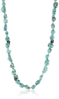 Lucky Brand Silver-Tone Turquoise-Color Flower Strand Necklace Lucky Brand Silver-Tone Turquoise-Color Flower Strand Necklace
