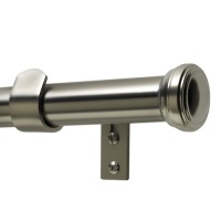 Levolor Fluted End Cap Rod Set, Satin Nickel, 1-Inch Diameter, 36 to 66-Inch Width Levolor Fluted End Cap Rod Set, Satin Nickel, 1-Inch Diameter, 36 to 66-Inch Width