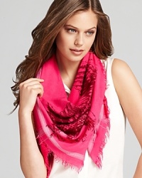 Four burgundy eagles fly across this hot pink Leigh & Luca NY scarf for a fashionable take on freedom. Like a work of art, each limited-edition Leigh & Luca NY scarf is numbered and packaged in a signature plastic bag with instructional flag art depicting ways to wear it. All scarves are made on Mongolian looms over 100 years old. Four burgundy eagles fly across this hot pink Leigh & Luca NY scarf for a fashionable take on freedom. Like a work of art, each limited-edition Leigh & Luca NY scarf is numbered and packaged in a signature plastic bag with instructional flag art depicting ways to wear it. All scarves are made on Mongolian looms over 100 years old.