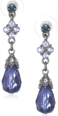 1928 Jewelry Blue Bayou Jet Montana Drop Earrings 1928 Jewelry Blue Bayou Jet Montana Drop Earrings
