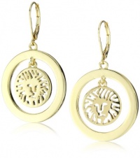 Anne Klein Gold -Tone Plated Logo Lever Drop Earrings Anne Klein Gold -Tone Plated Logo Lever Drop Earrings