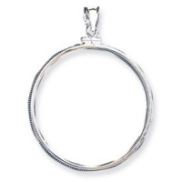 Genuine IceCarats Designer Jewelry Gift Sterling Silver 39.4 X 3.1Mm 1 Oz. Silver Town Plain Coin Bezel Pendant Genuine IceCarats Designer Jewelry Gift Sterling Silver 39.4 X 3.1Mm 1 Oz. Silver Town Plain Coin Bezel Pendant