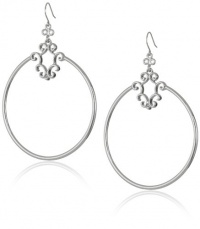 Jessica Simpson Signature Drop Hoop Earrings Jessica Simpson Signature Drop Hoop Earrings