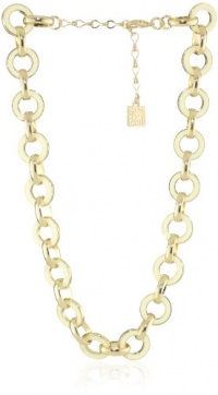 Anne Klein Union Square Gold-Tone Ivory Enamel Link Necklace Anne Klein Union Square Gold-Tone Ivory Enamel Link Necklace