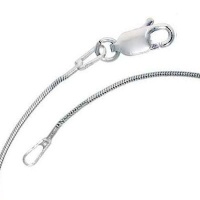 TWO - 18 Snake Chain Necklaces 1mm Silver Plated - Italian Style High Polish TWO - 18 Snake Chain Necklaces 1mm Silver Plated - Italian Style High Polish